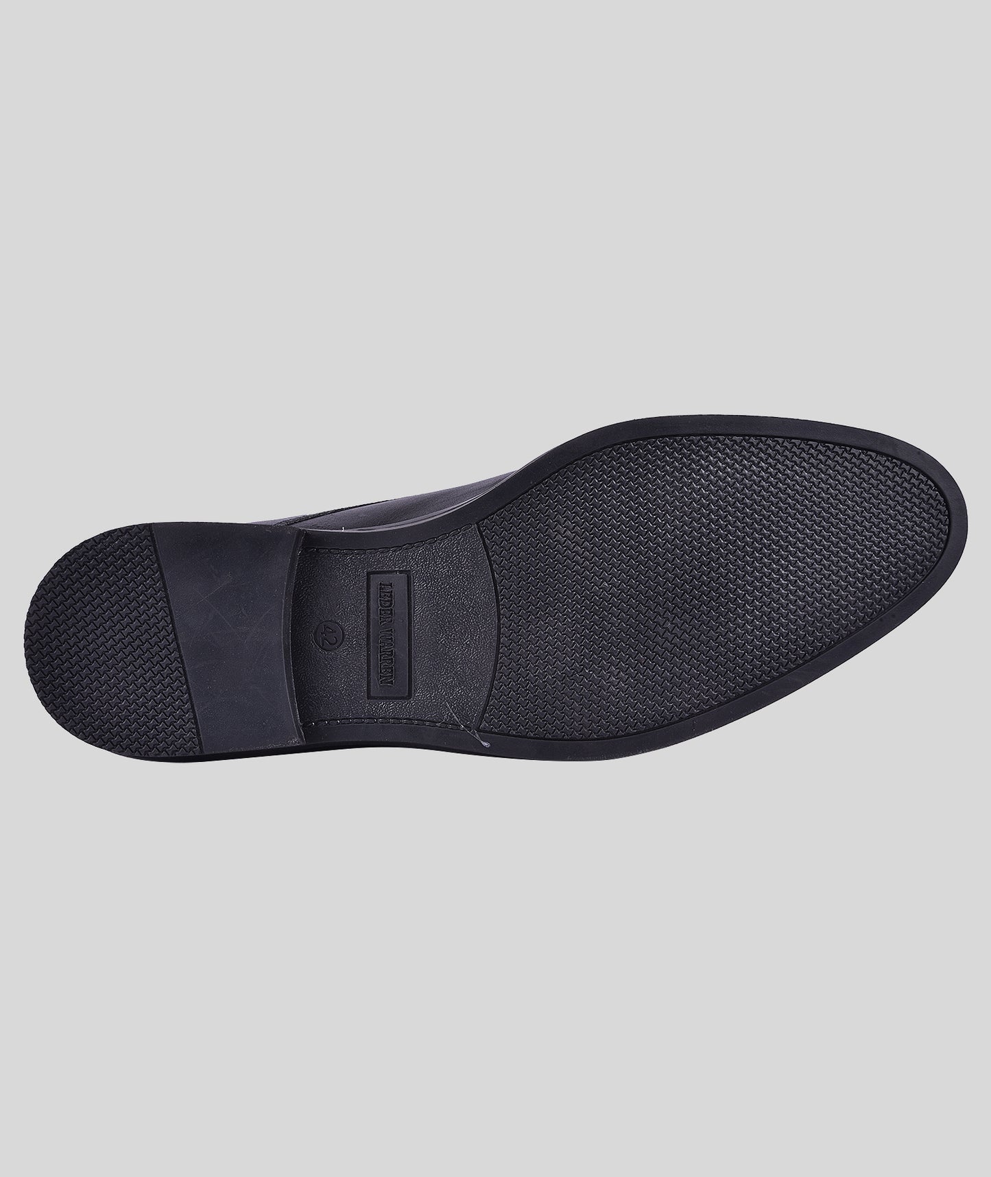 Double monk strap leather dress shoe for men