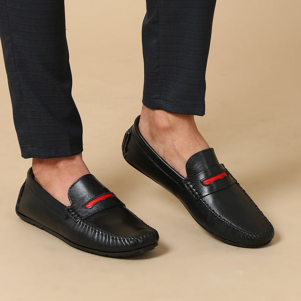 Mens loafers sale black shop