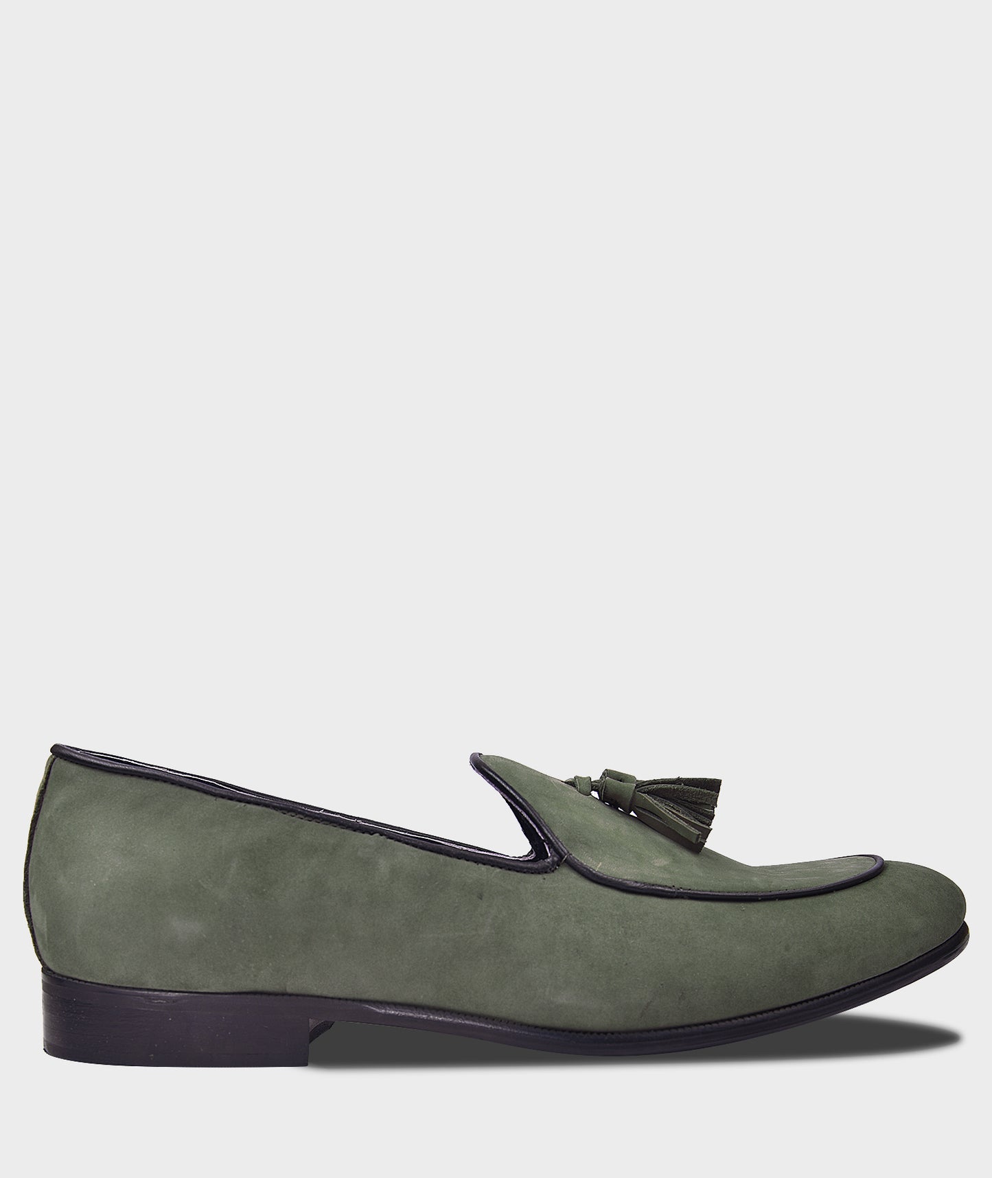 Belgian Green Loafer Shoes For Men
