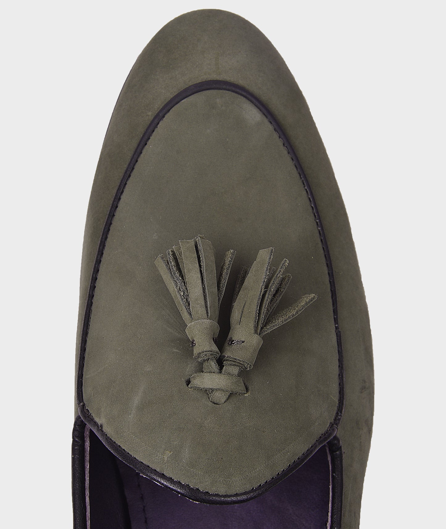 Belgian Green Loafer Shoes For Men