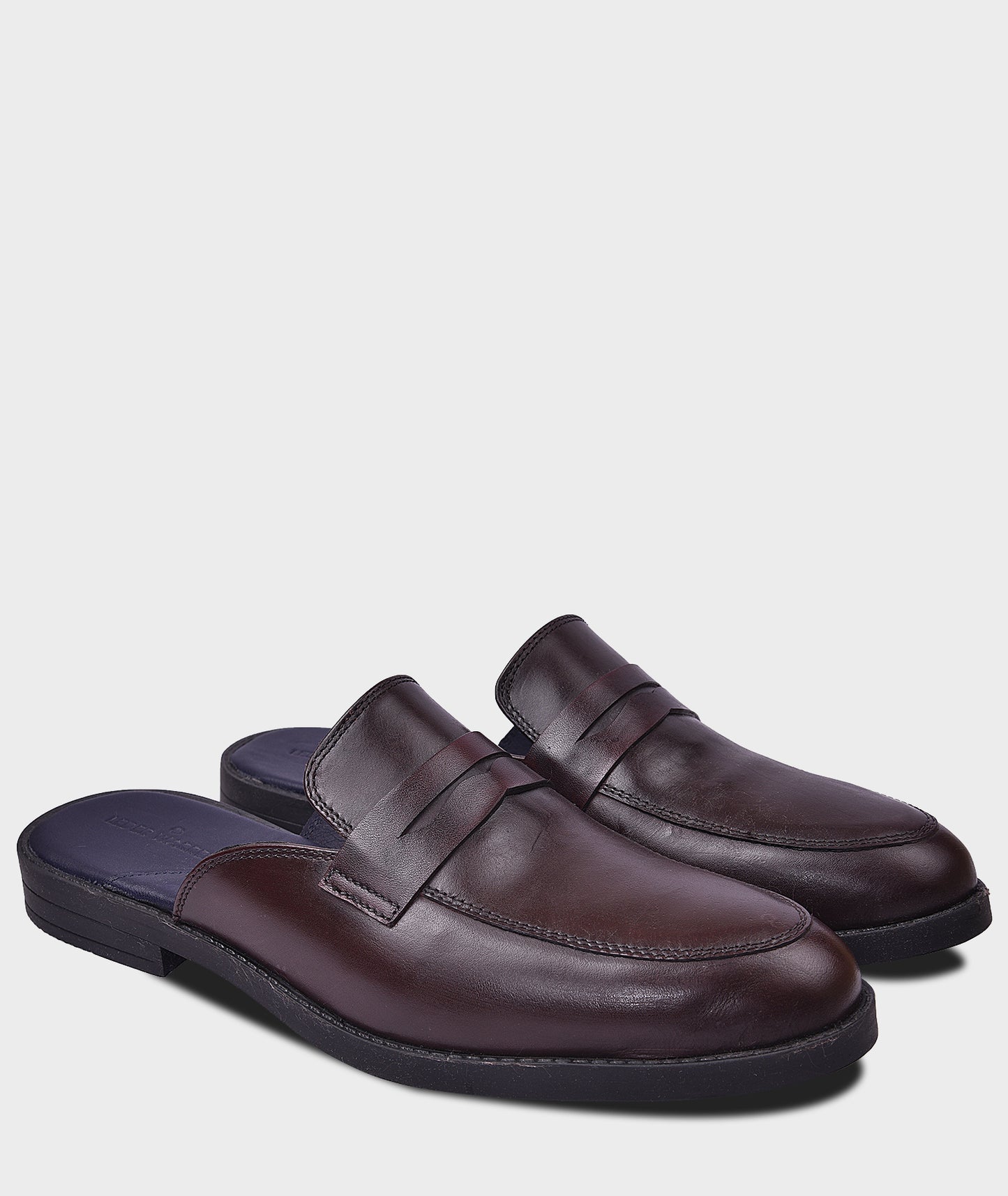Belgian Brown Penny Loafer Shoes For Men