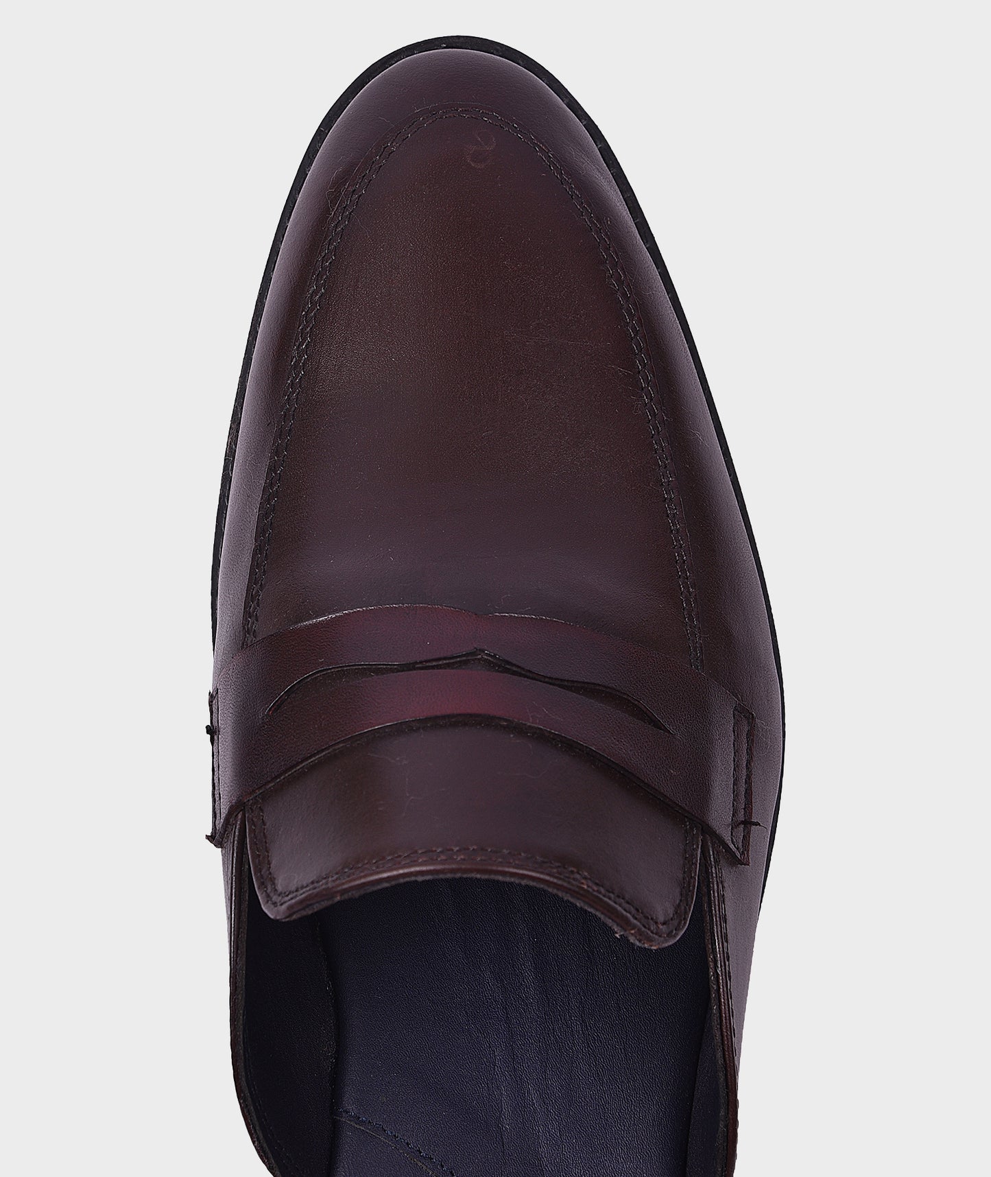 Belgian Brown Penny Loafer Shoes For Men