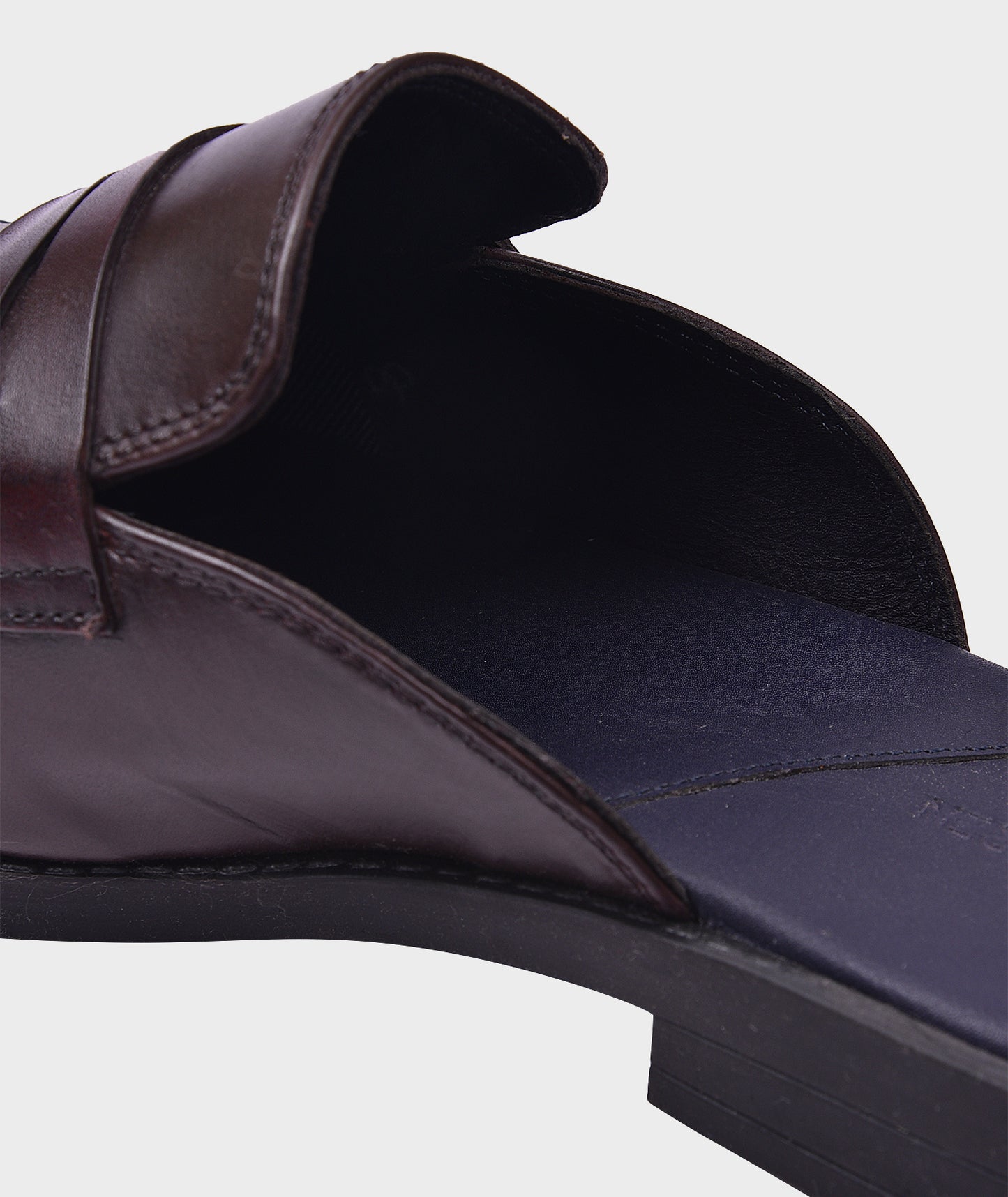 Belgian Brown Penny Loafer Shoes For Men