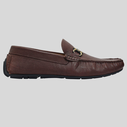Men's Leather Buckle Loafer Shoes