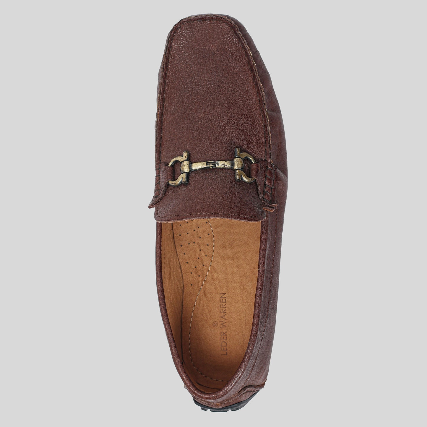 Men's Leather Buckle Loafer Shoes