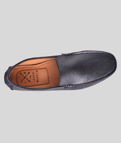Milled Leather Plain Loafer For Men