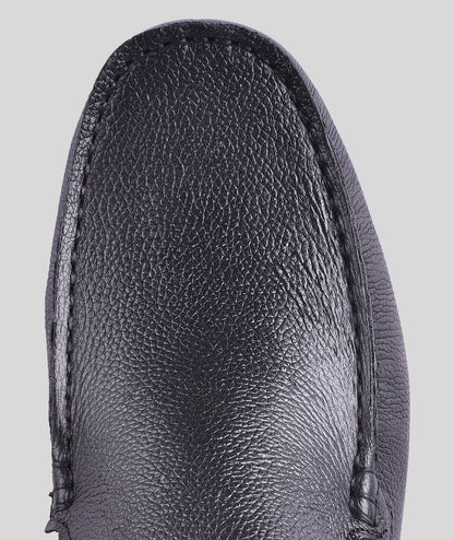 Milled Leather Plain Loafer For Men