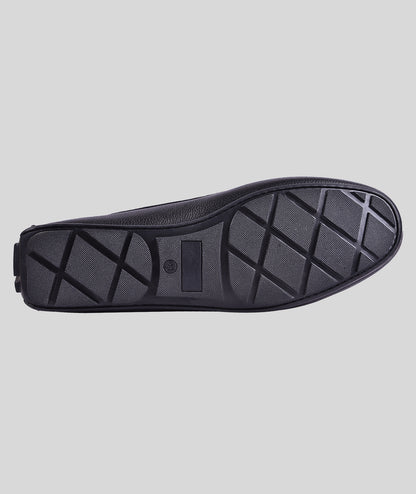 Milled Leather Plain Loafer For Men