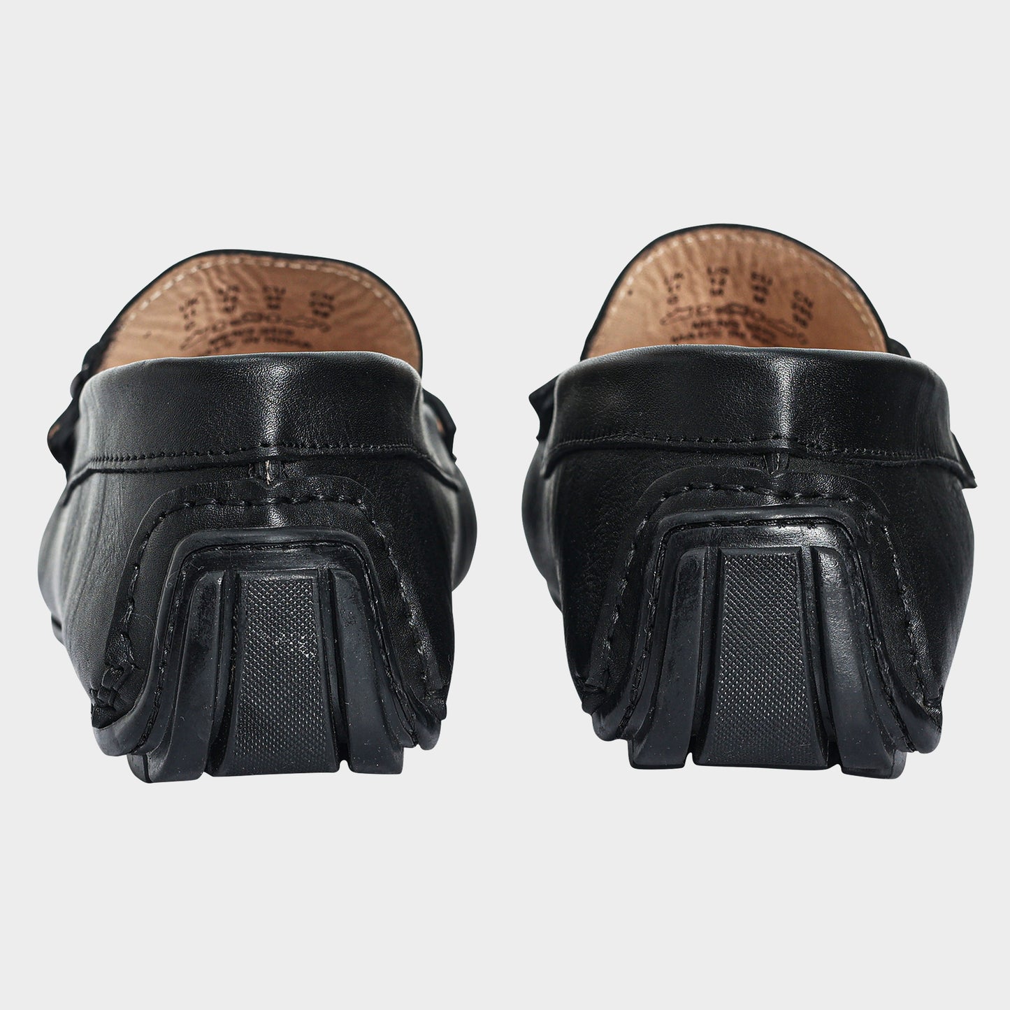 Mens Loafer Shoes Double Monk Black