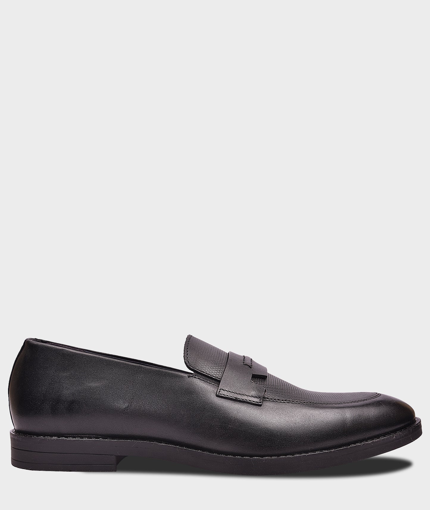 Penny Black Loafers Shoes For Mens