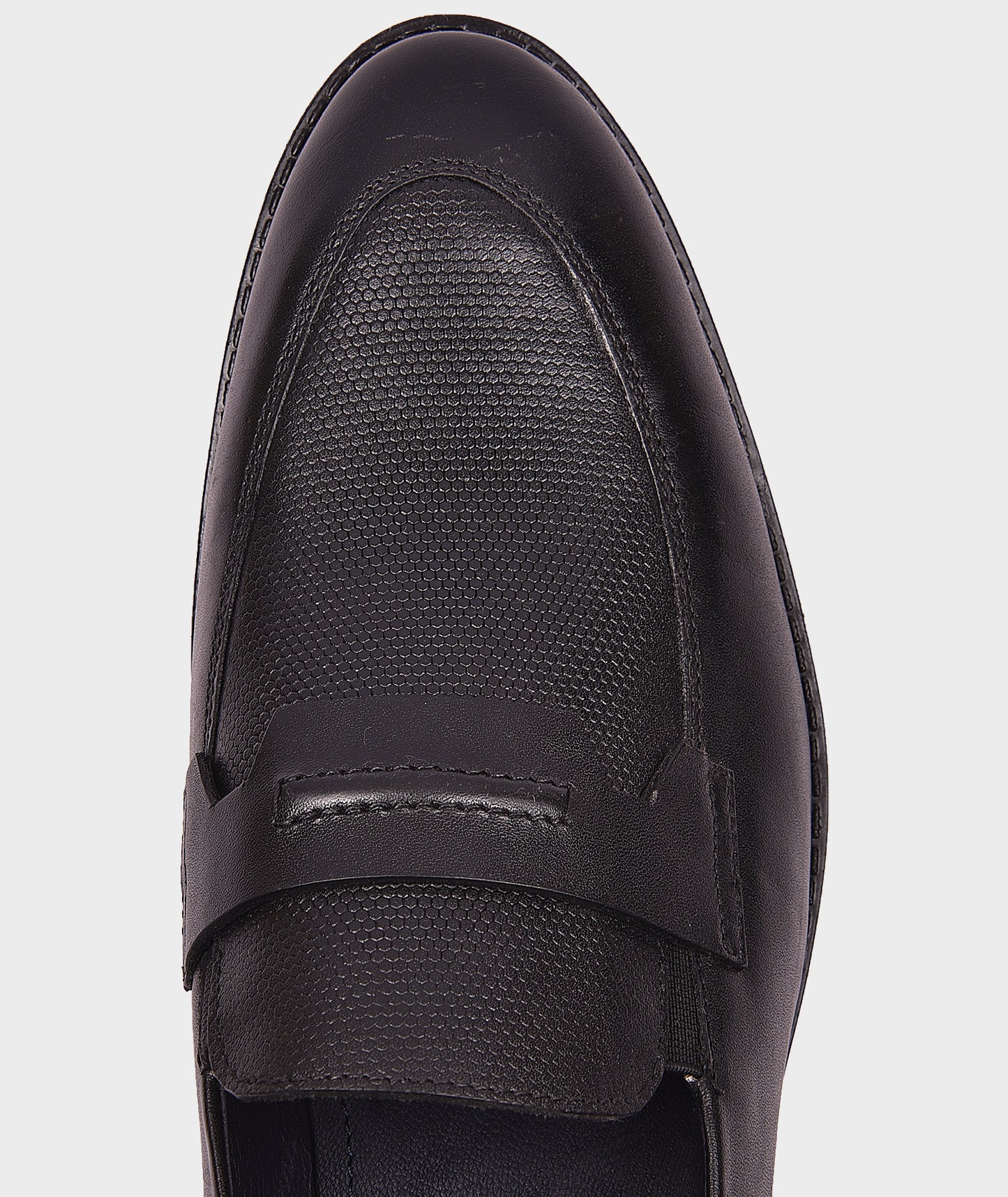 Penny Black Loafers Shoes For Mens
