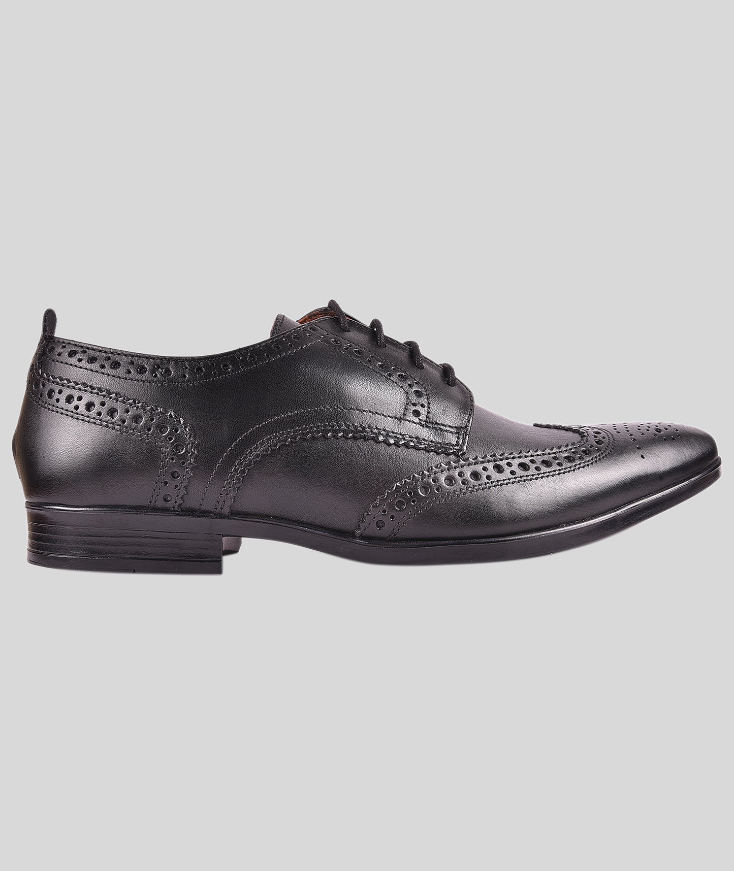 LEDERWARREN Broque Black Formal Shoes