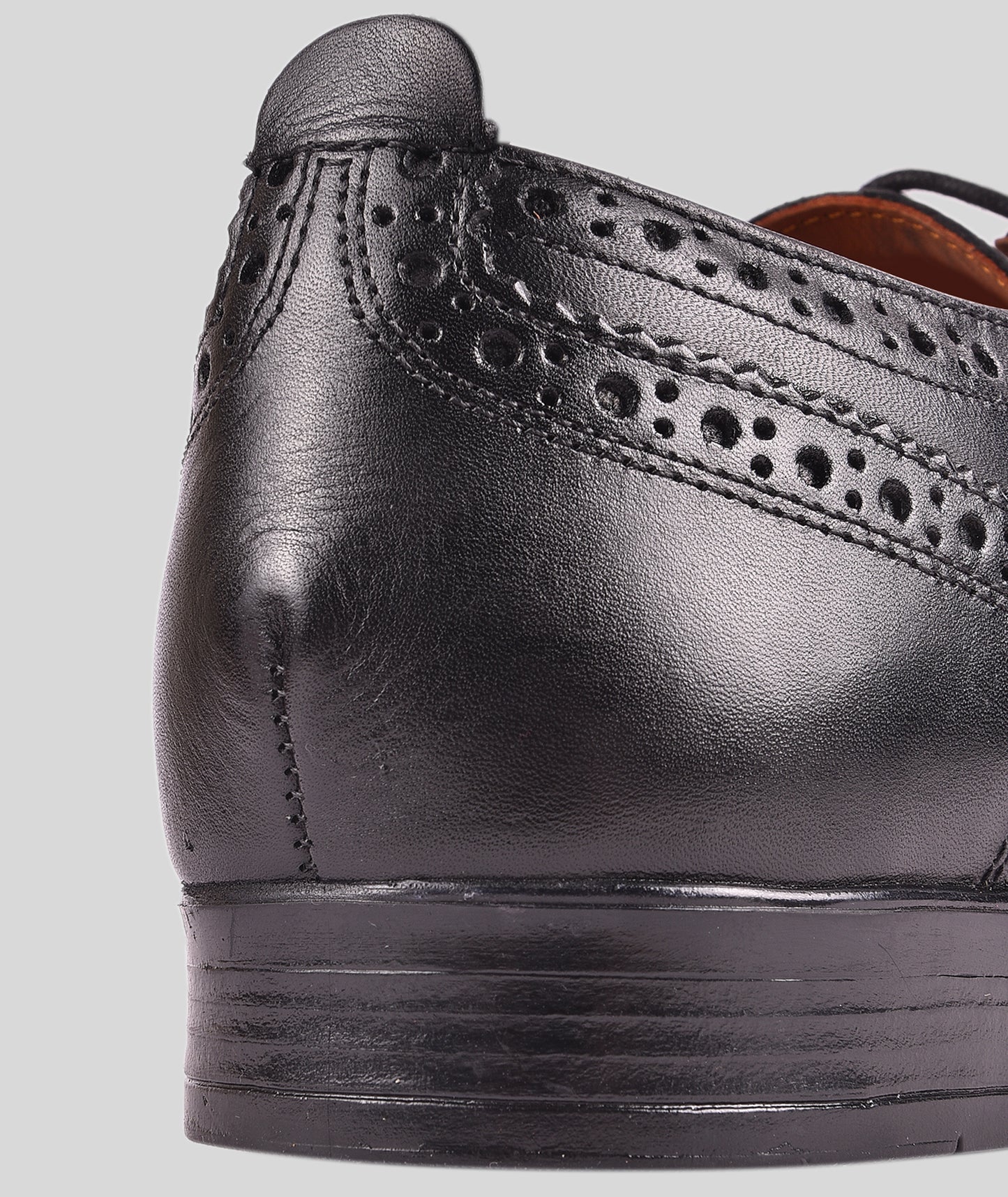LEDERWARREN Broque Black Formal Shoes