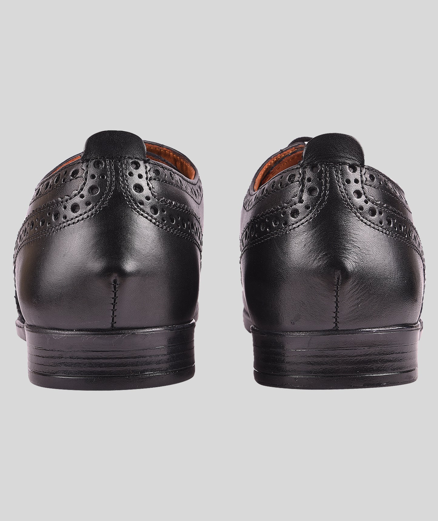 LEDERWARREN Broque Black Formal Shoes