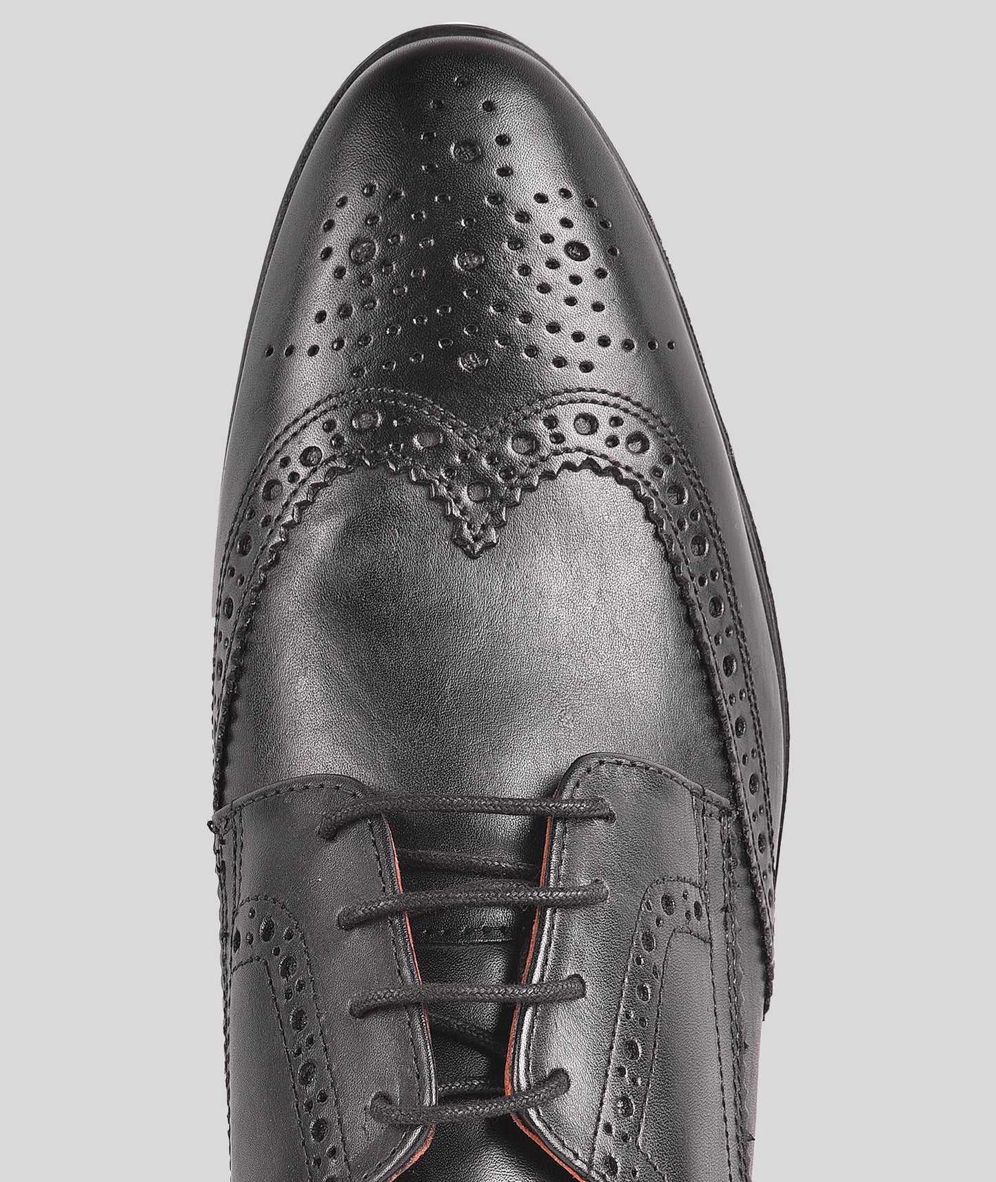 LEDERWARREN Broque Black Formal Shoes