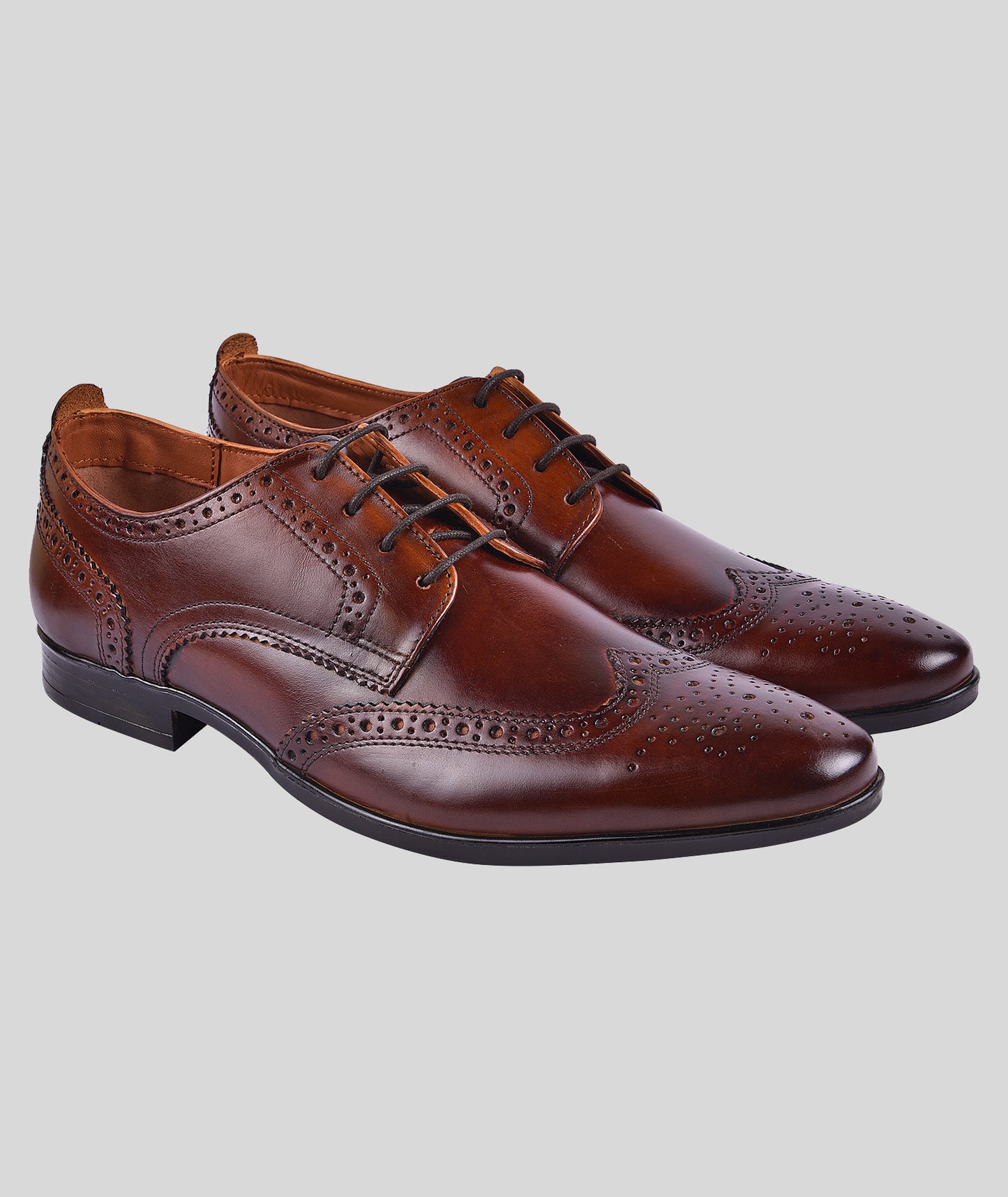 LEDERWARREN Broque Tan Formal Shoes