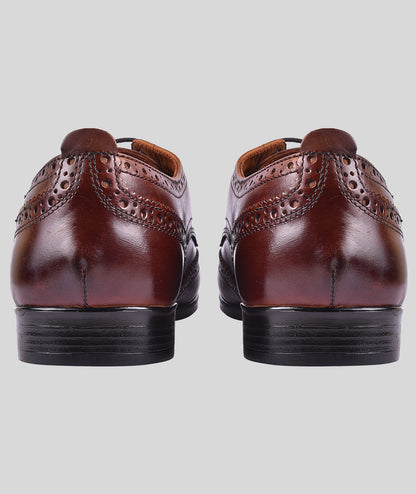LEDERWARREN Broque Tan Formal Shoes