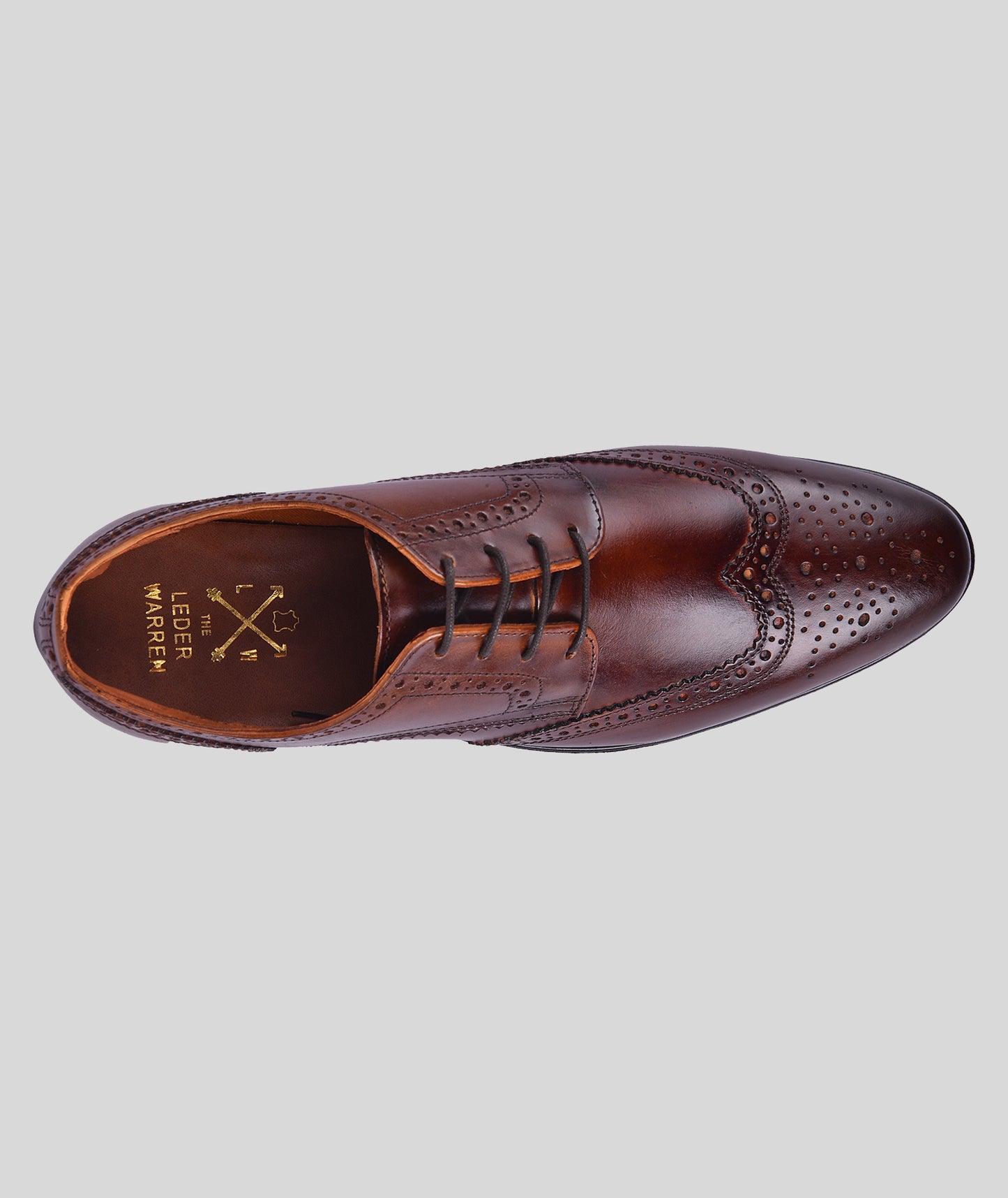 LEDERWARREN Broque Tan Formal Shoes