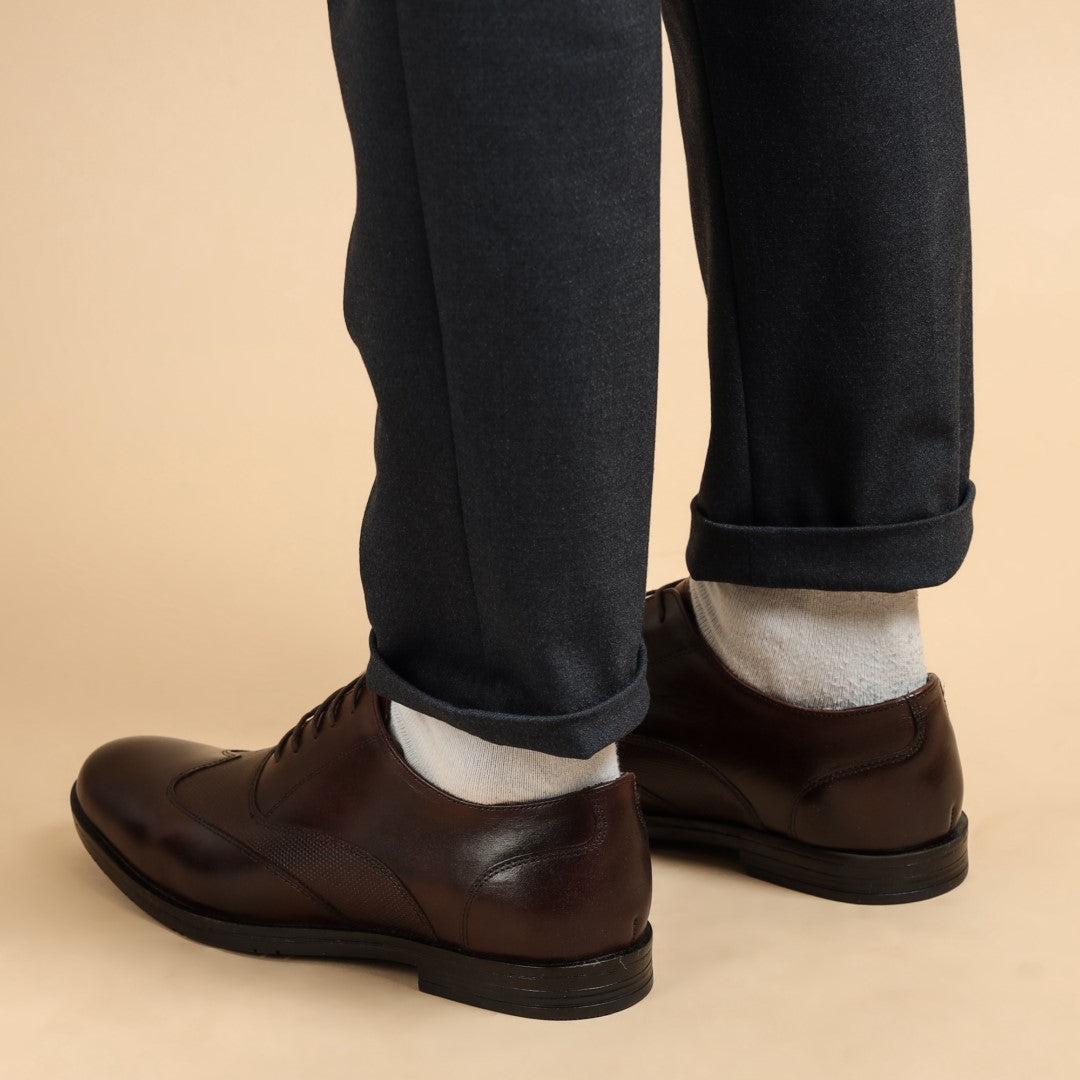 LEDERWARREN Broque Brown Formal Shoes