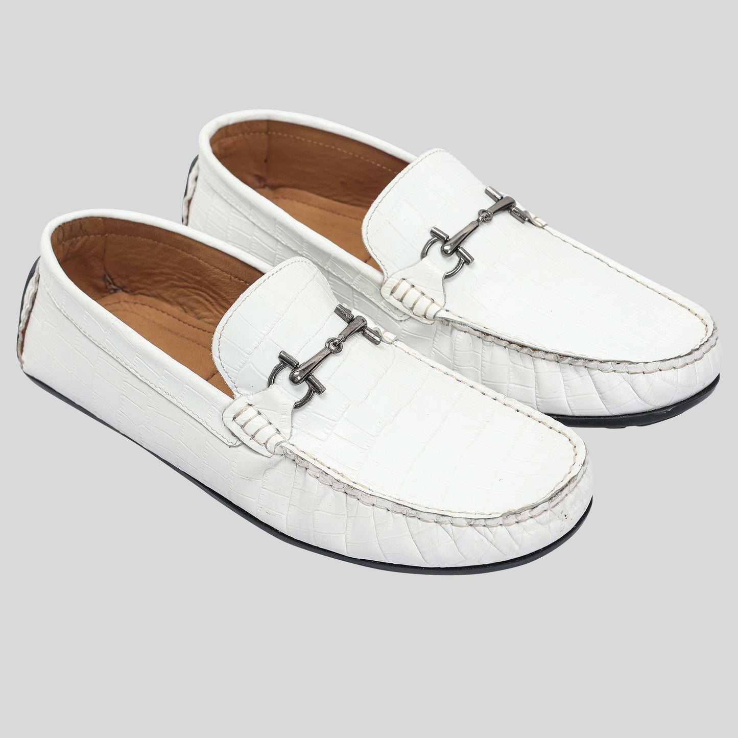Premium Leather Buckle Men's Leather Loafers