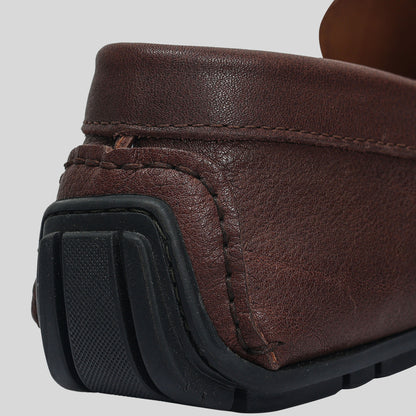 Men's Leather Buckle Loafer Shoes