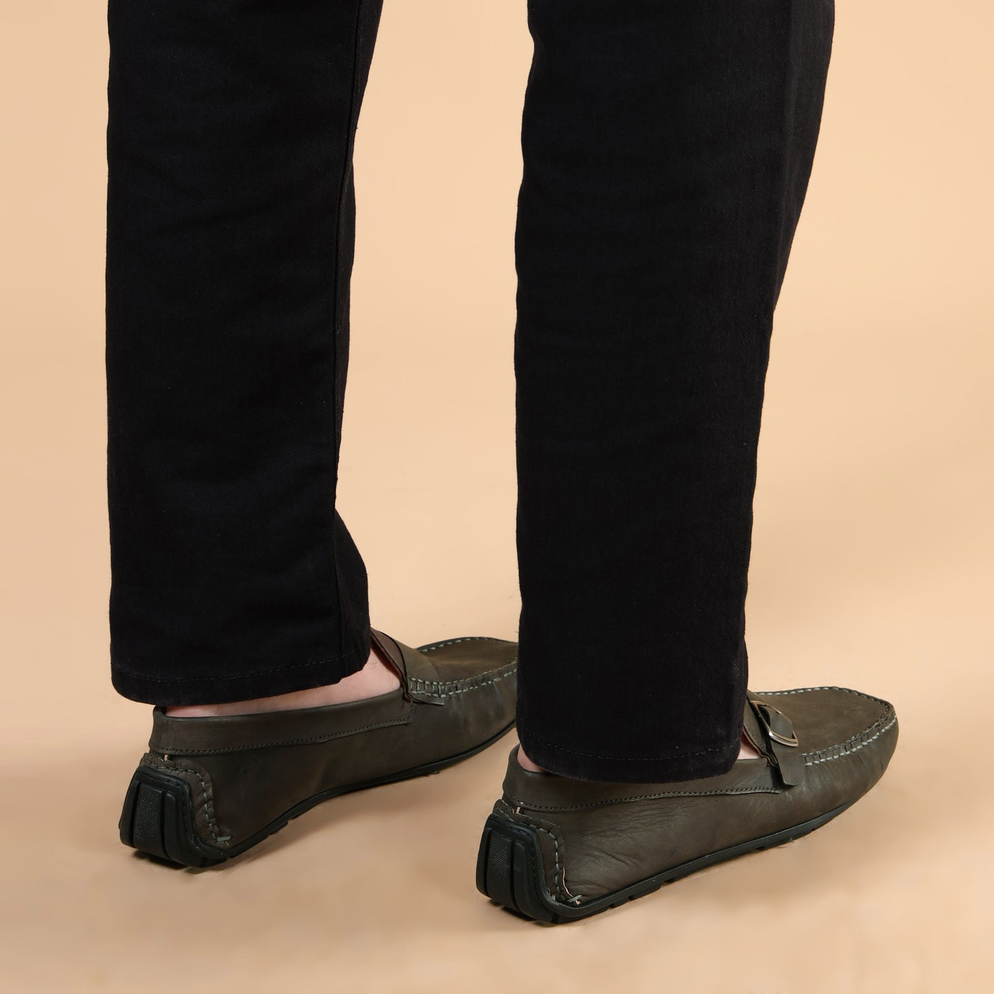 MENS LOAFER SHOES SIDE BUCKLE