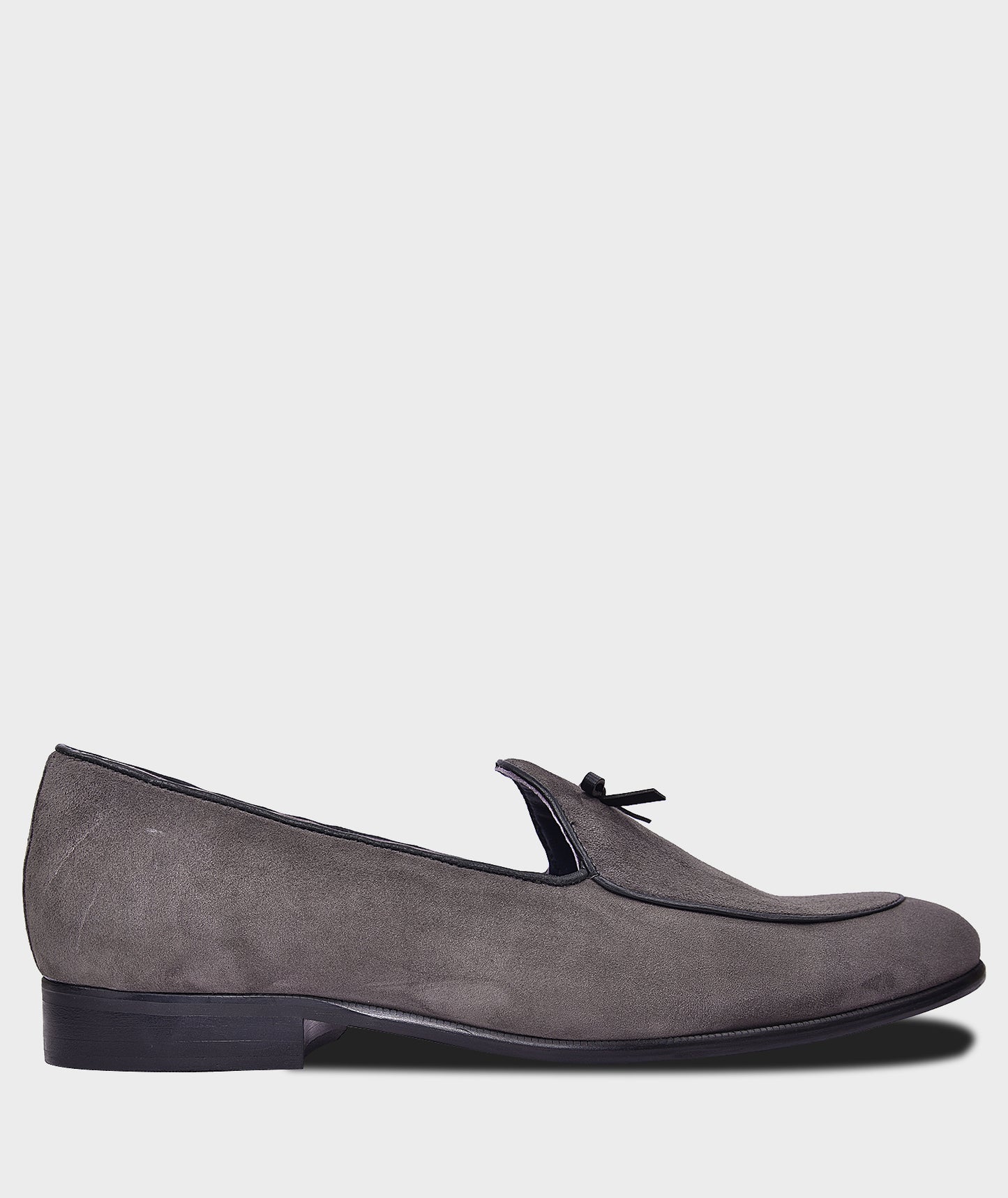 Belgian Gray Loafer Shoes For Men
