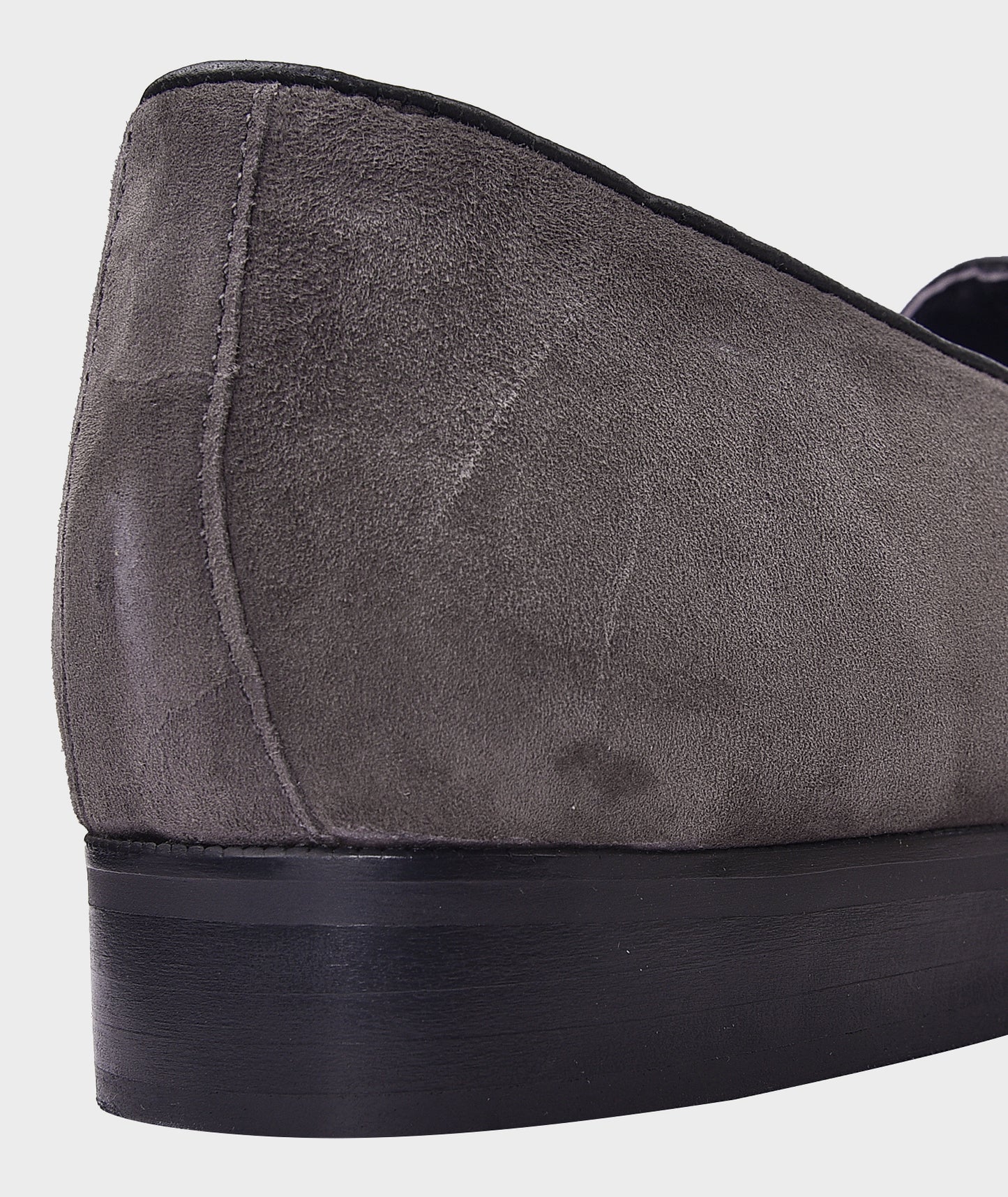 Belgian Gray Loafer Shoes For Men