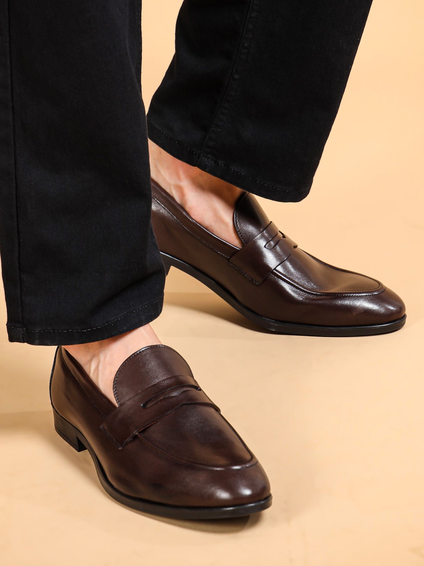 Penny Loafers Brown Shoes