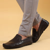 Milled Leather Plain Loafer For Men