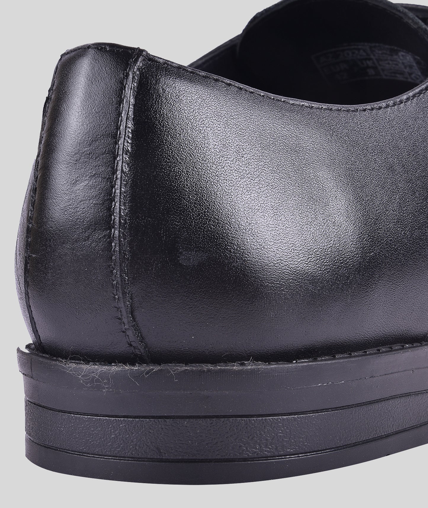 Double monk strap leather dress shoe for men