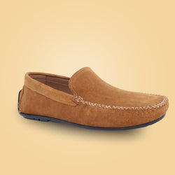 Brown Leather Loafer Shoes for men