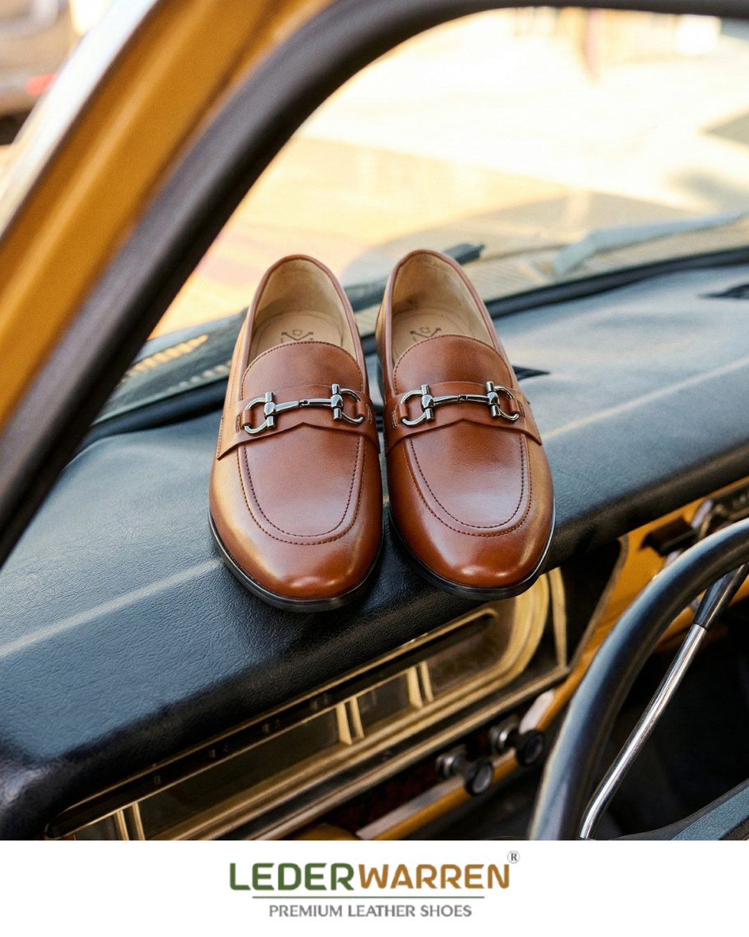 Penny Tan Loafers Shoes For Mens