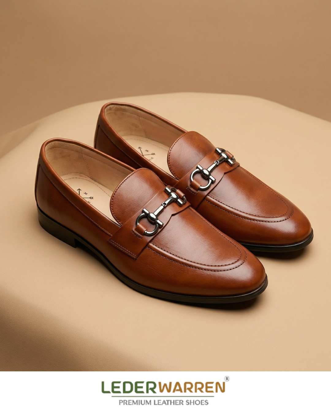 Penny Tan Loafers Shoes For Mens