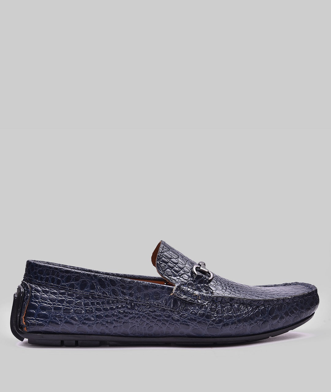 leather Loafer Shoes For Men Blue fashion