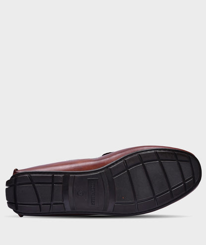 Leather Buckle Tan Men's Leather Loafers – Premium Quality & Timeless Design