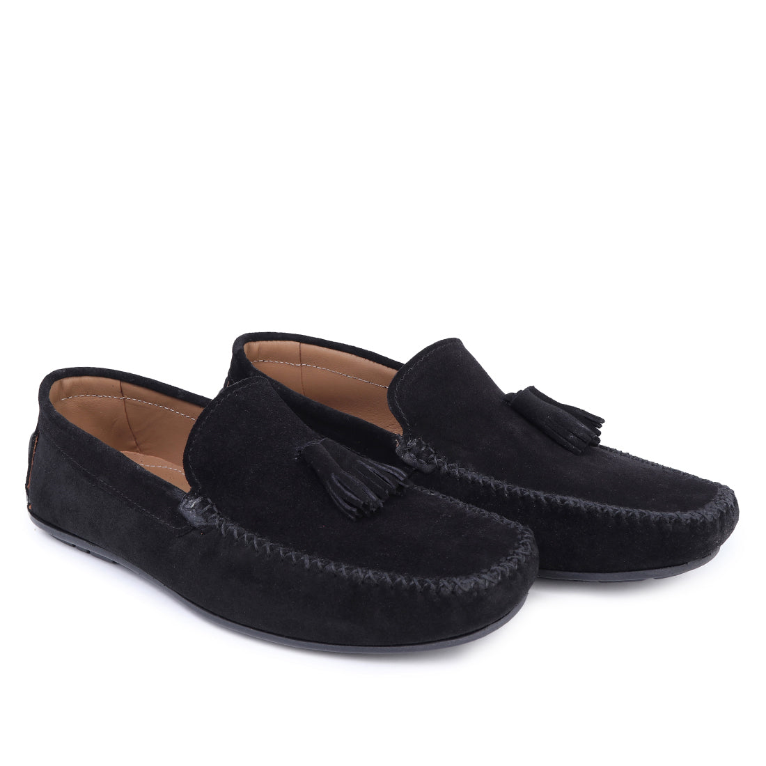 Suede Leather Tassel Loafer Shoes For Men