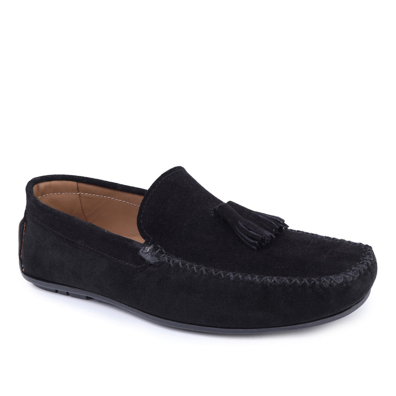 Suede Leather Tassel Loafer Shoes For Men