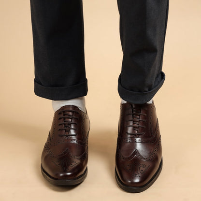 LEDERWARREN Broque Brown Formal Shoes