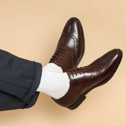 LEDERWARREN Broque Brown Formal Shoes