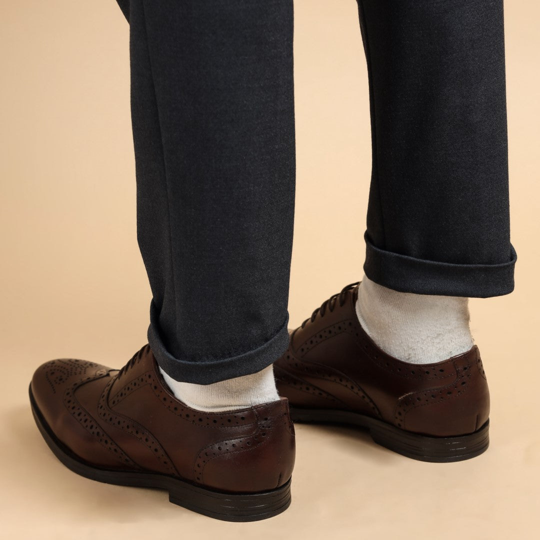 LEDERWARREN Broque Brown Formal Shoes