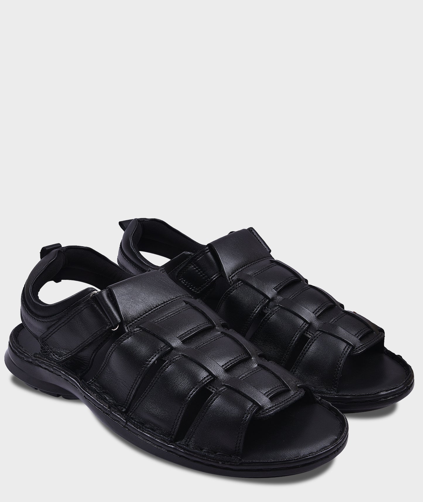 Leather Sandals For Men Black LW2376