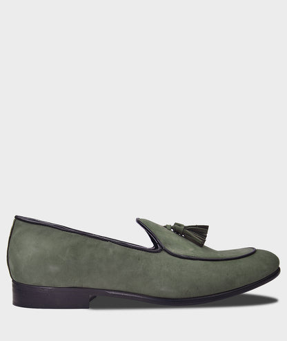 Belgian Green  Loafer Shoes For Men