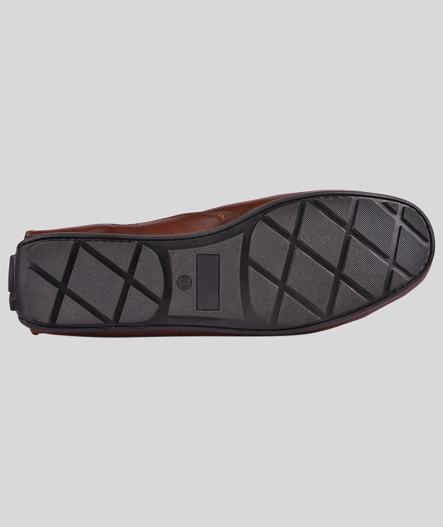 Leather Buckle Men's Leather Tan Loafers Shoes