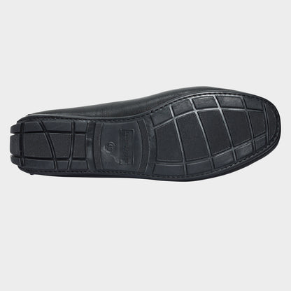 Mens Loafer Shoes Double Monk Black
