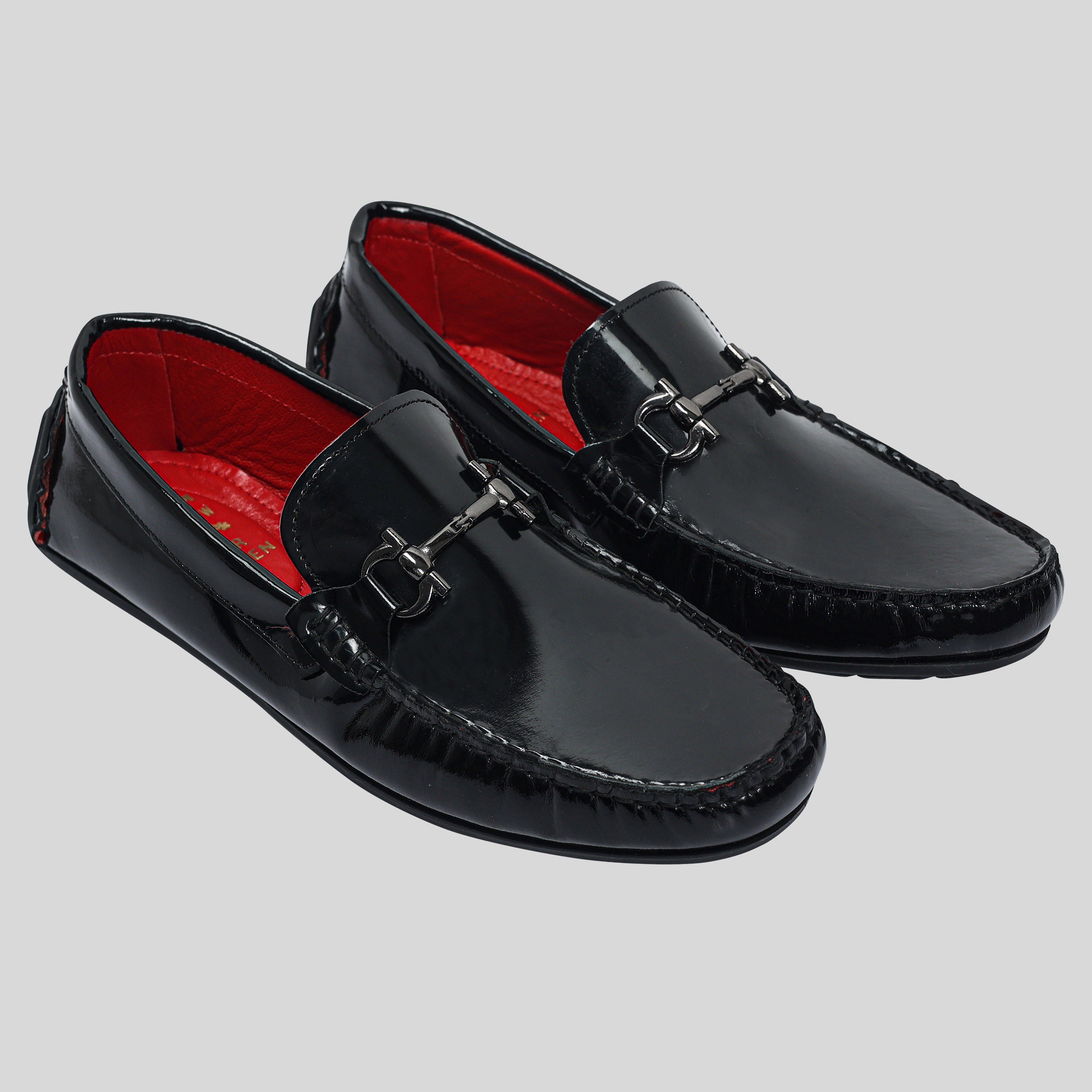 Men's Leather Black Loafers Shoes