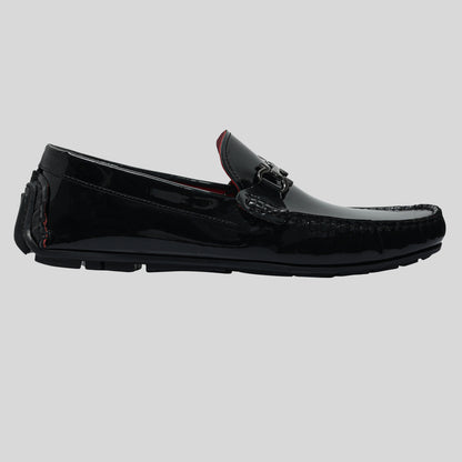 Men's Leather Black Loafers Shoes