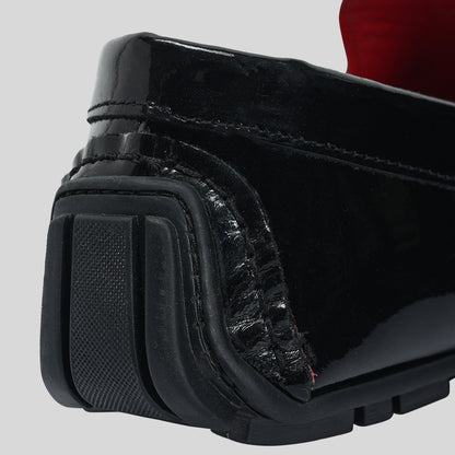 Men's Leather Black Loafers Shoes