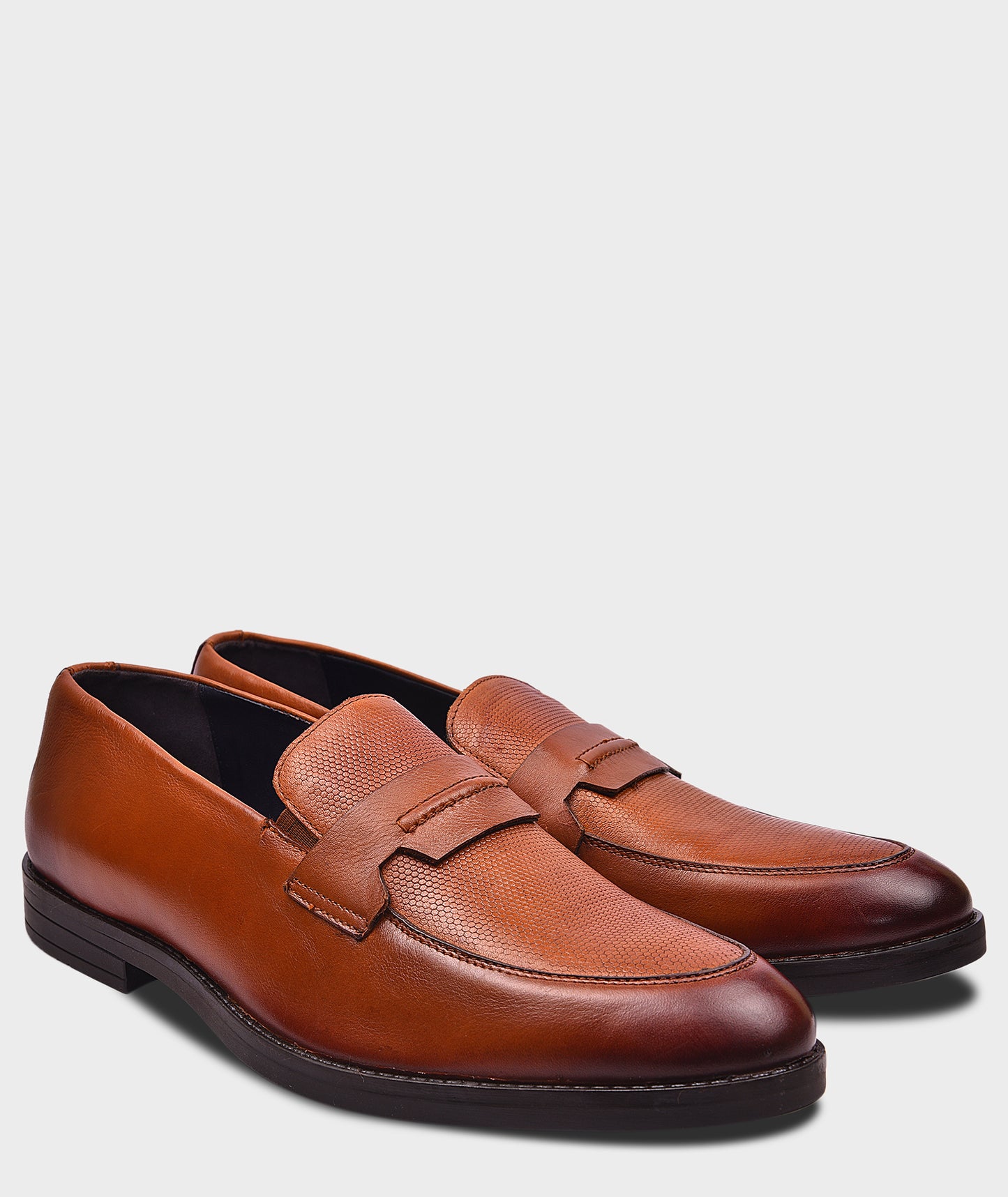 Penny Tan Loafers Shoes For Mens