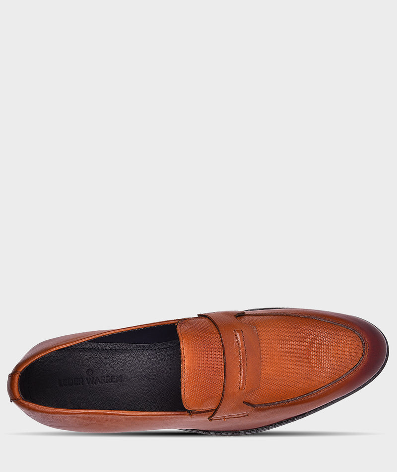 Penny Tan Loafers Shoes For Mens